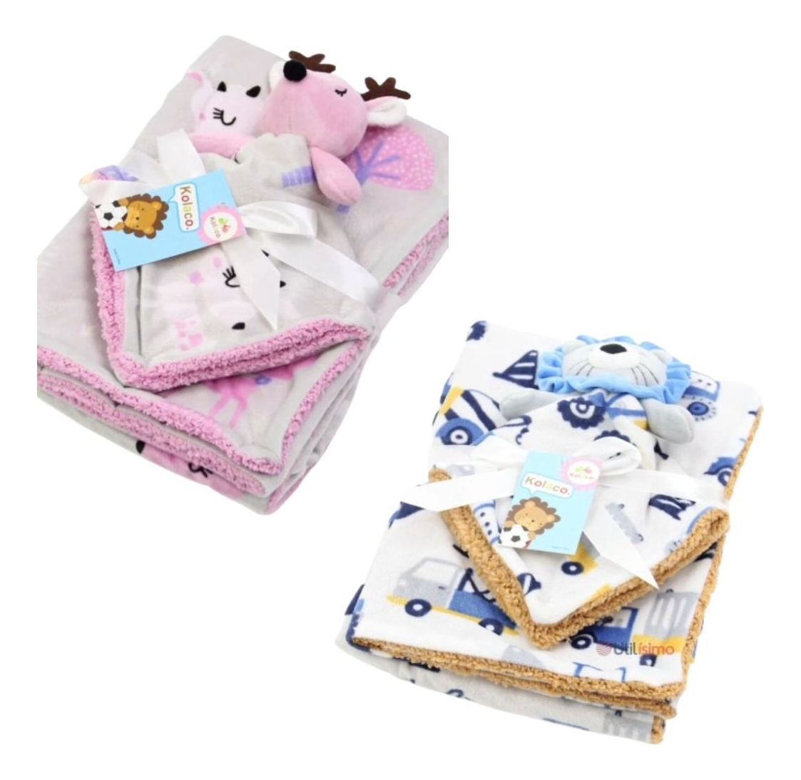 MANTA DE APEGO COBIJA DOBLE SUAVE ABRIGO CONFORT BEBE LAU - 5