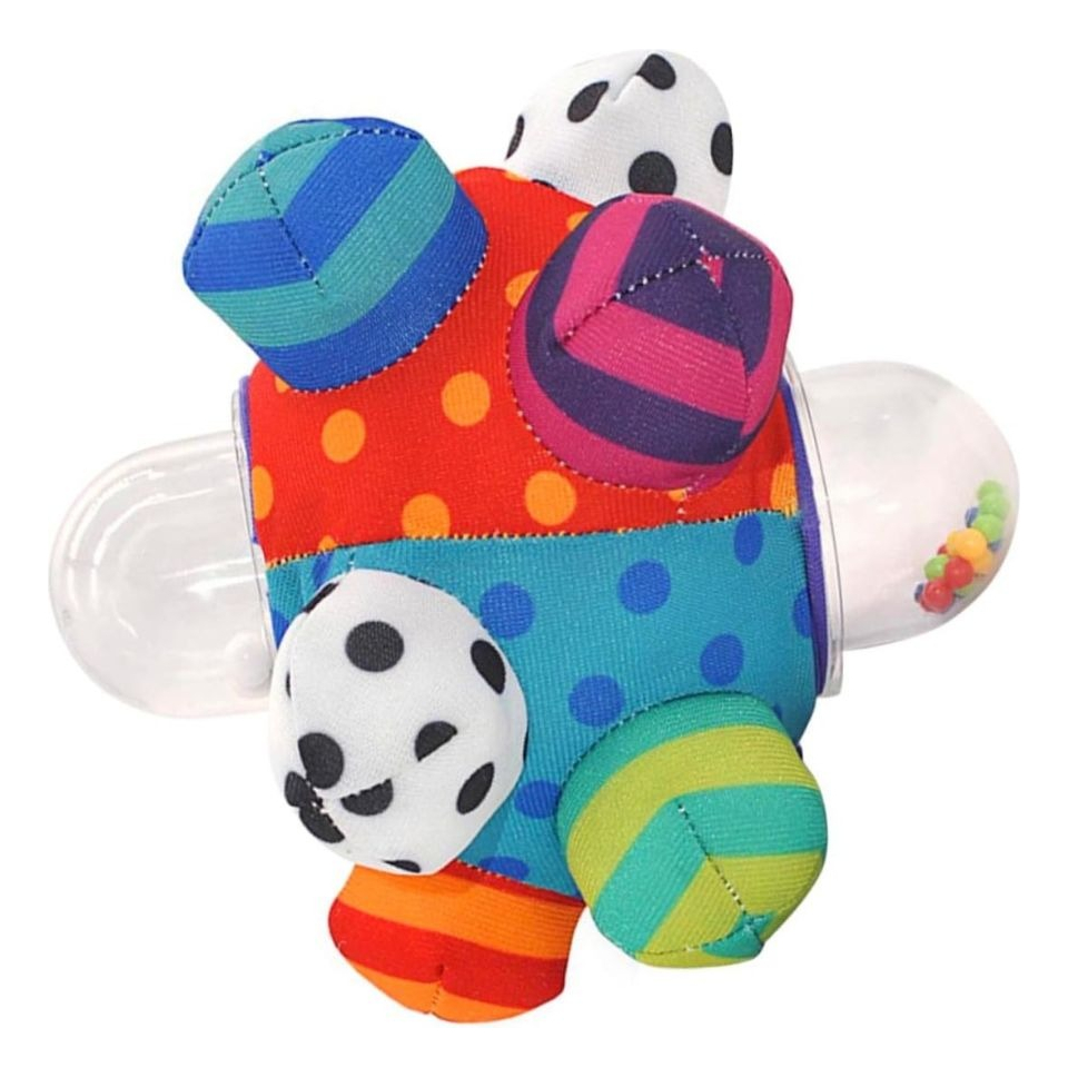 SONAJERO FORMA PELOTA FELPA SENSORIAL MOTRIZ BEBE LAU - 5