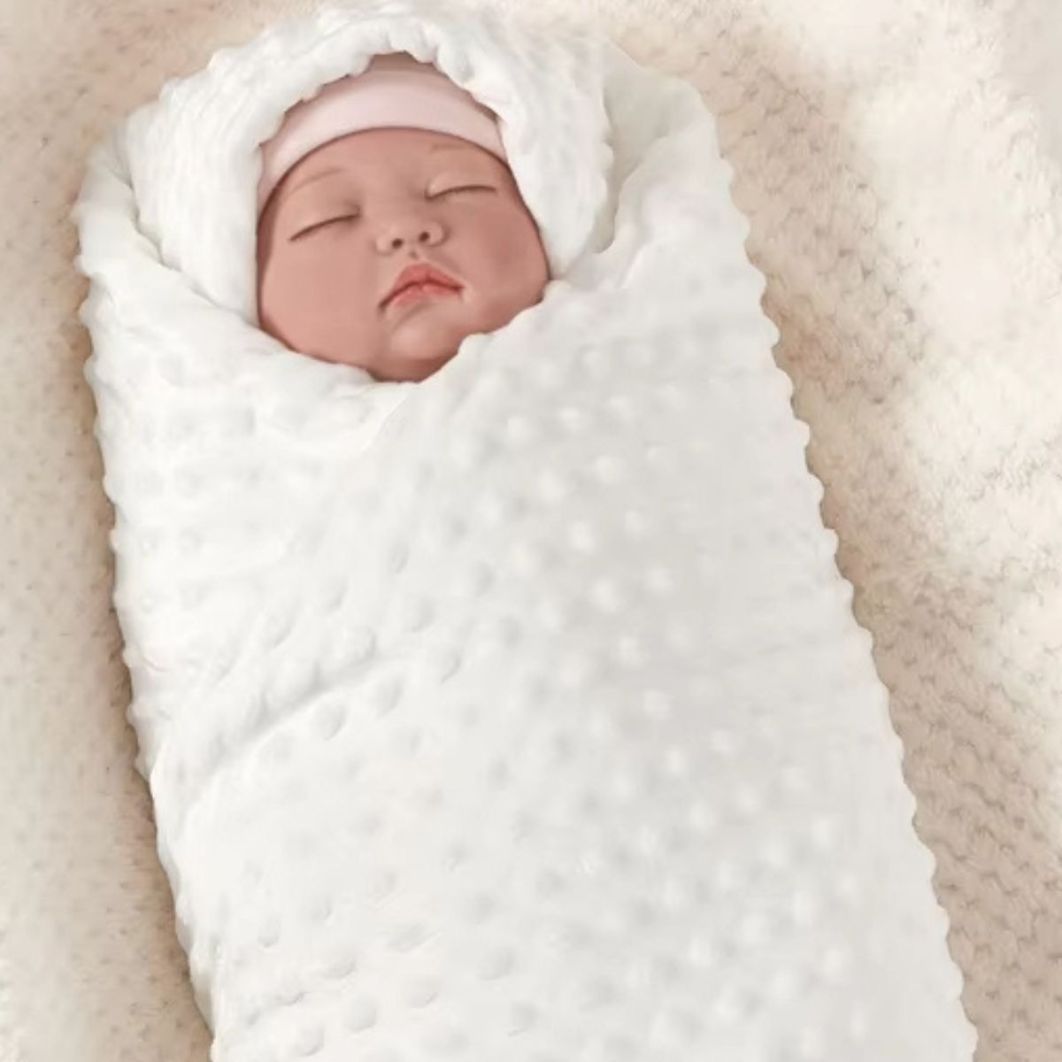 MANTA DE APEGO INFANTIL ACOGEDORA CALIDA SUAVE BEBE LAU - 3