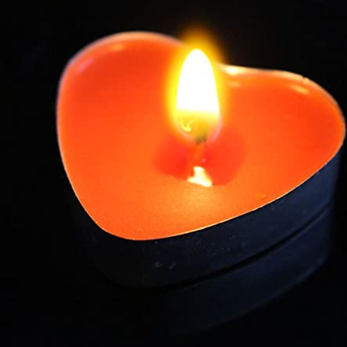 SET 7 VELAS FORMA CORAZON DECORACION ROMANTICA AMOR JHN - 2