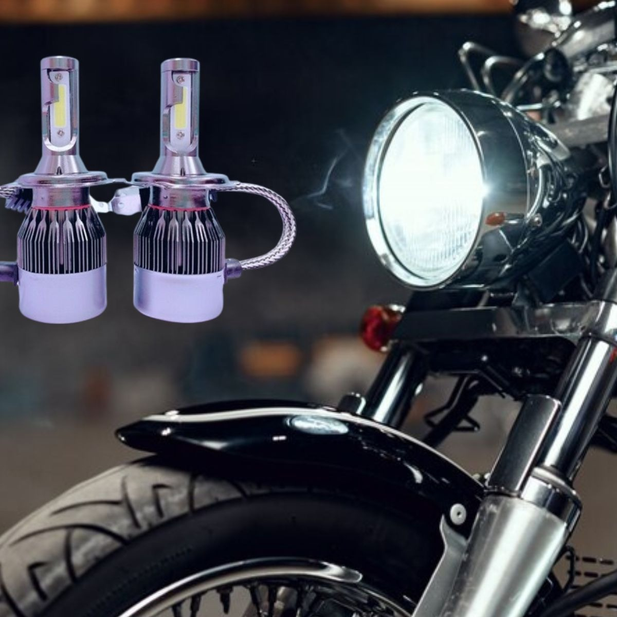 LUCES LED C8 MOTO AUTO VENTILADOR ALTA VELOCIDAD JHN - 6