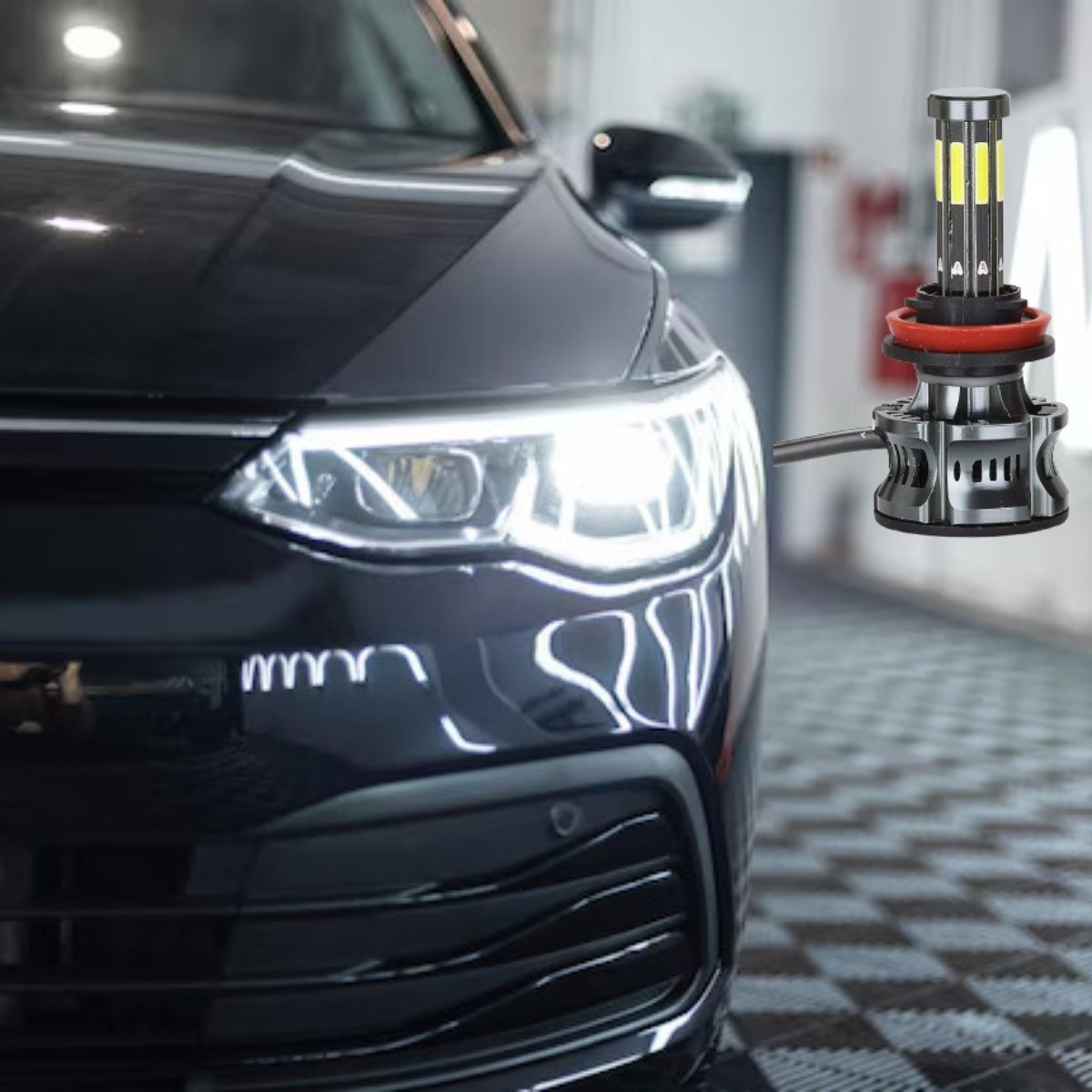 ILUMINACION AUTOMOTRIZ LED ALTA POTENCIA H1 H3 H7 HB3 JHN - 4