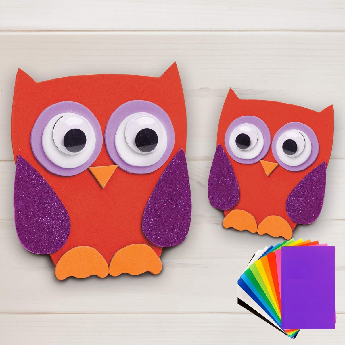 GOMA EVA LISA COLORES SURTIDOS MANUALIDADES FOAMY JHN - 10