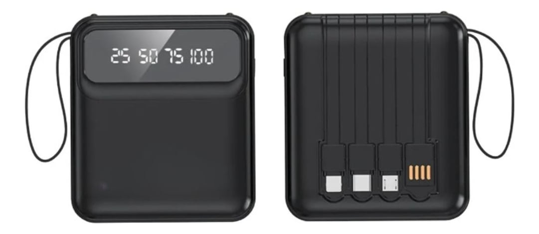 CARGADOR PORTATIL PANTALLA DIGITAL INTEGRADO PRACTICO JHN - 3