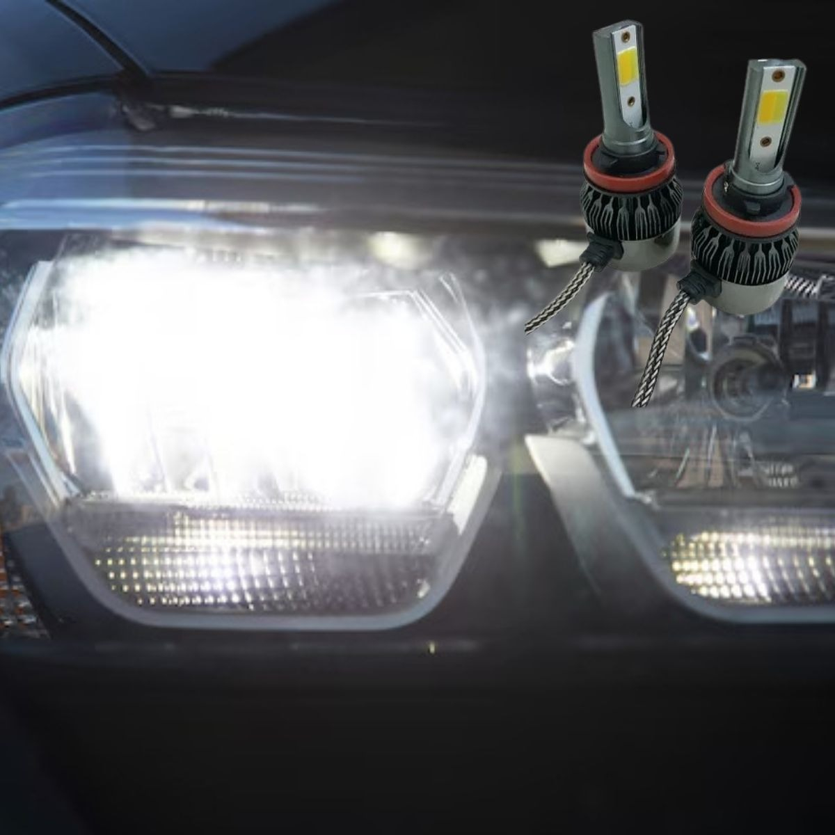 AMPOLLETA LED AUTO SISTEMA ENFRIAMIENTO ALTA VELOCIDAD JHN - 8