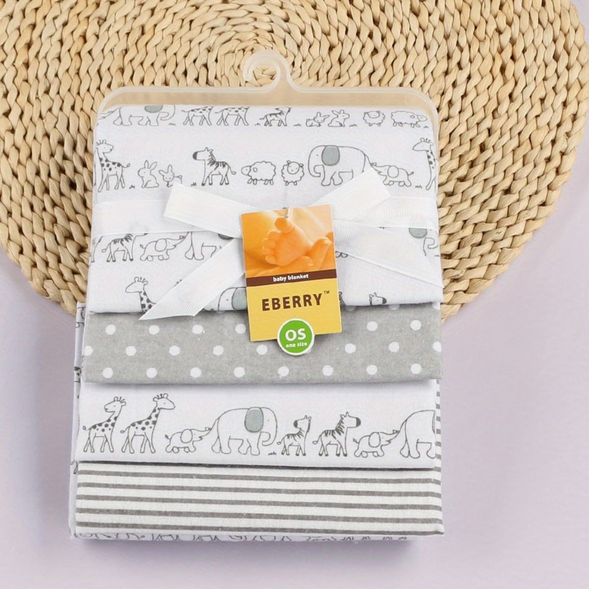 SET MANTAS PAÑALES DE TELA TUTOS TELA ESTAMPADOS BEBE LAU - 10