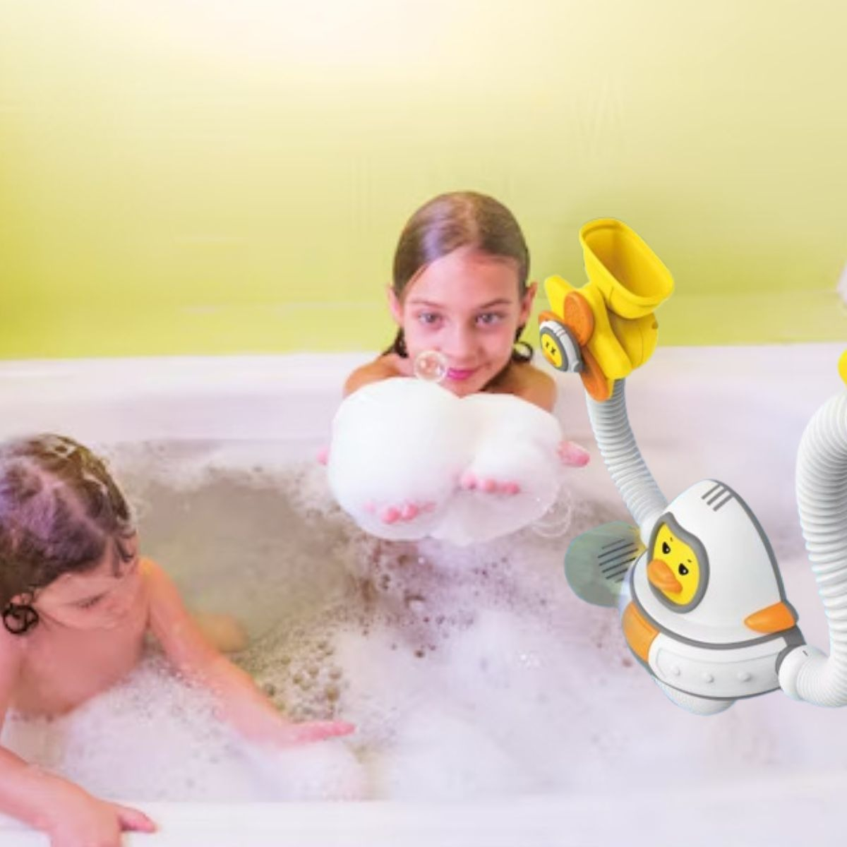 JUGUETE REGADERA BAÑO DE PATO ASTRONAUTA DIVERTIDA BEBE LAU - 7