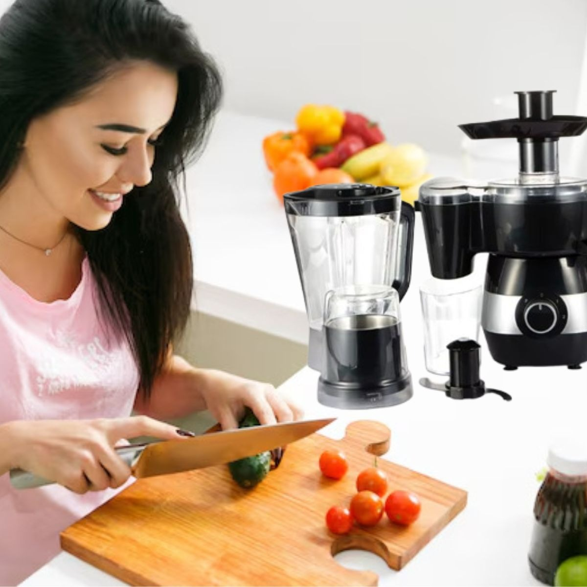EXPRIMIDOR D JUGOS 6 EN 1 EXTRACTOR FRUTA VERDURA COCINA LAU - 4