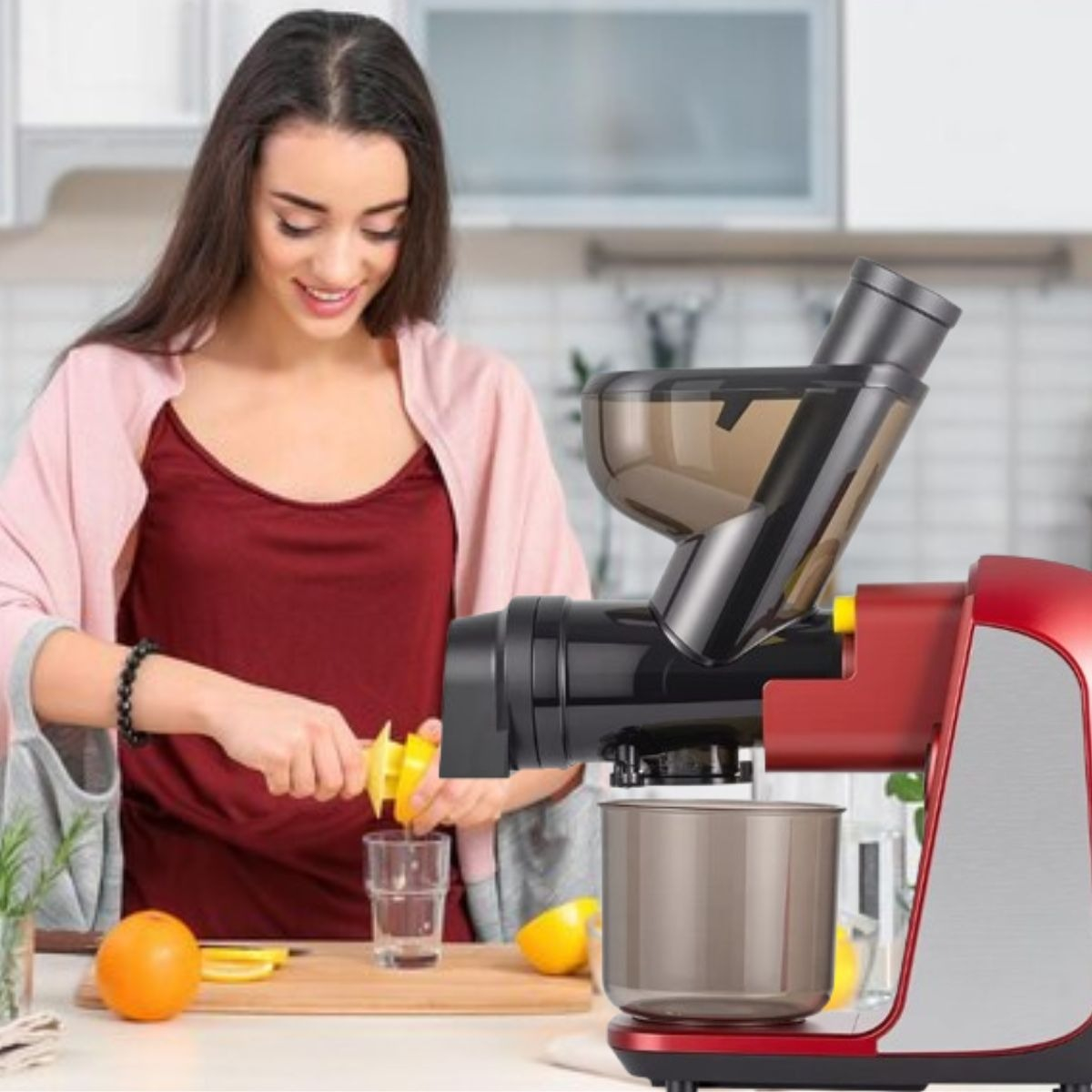 EXPRIMIDOR DE JUGOS LENTO FRUTAS VERUDRAS COCINA LAU - 8