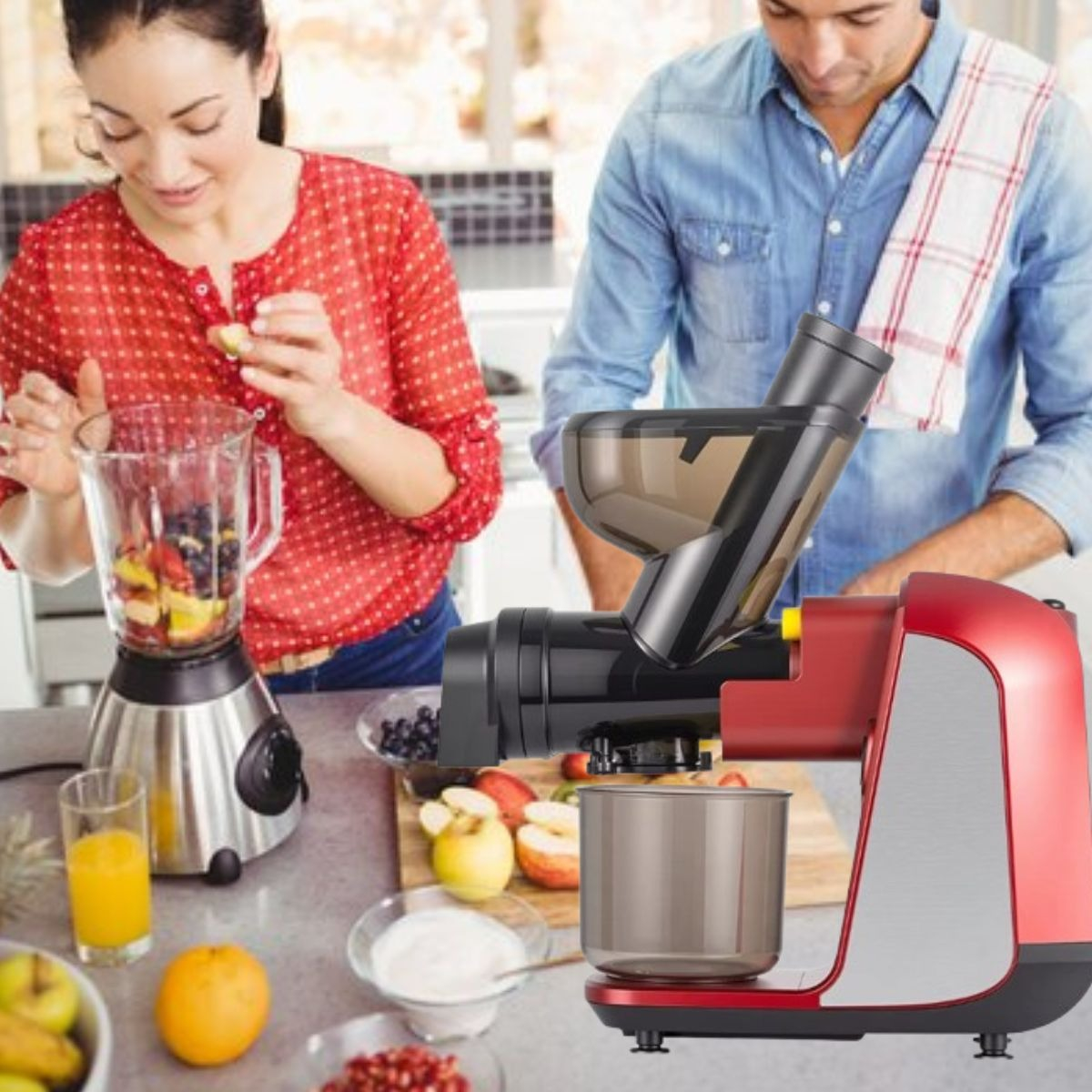 EXPRIMIDOR DE JUGOS LENTO FRUTAS VERUDRAS COCINA LAU - 10