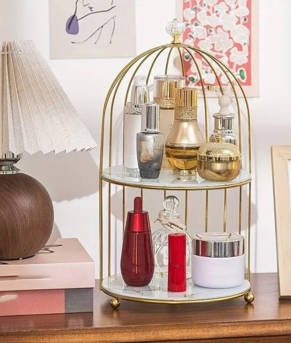 ORGANIZADOR JOYAS MULTIFUNCIONAL MAQUILLAJE JAULA JHN - 2