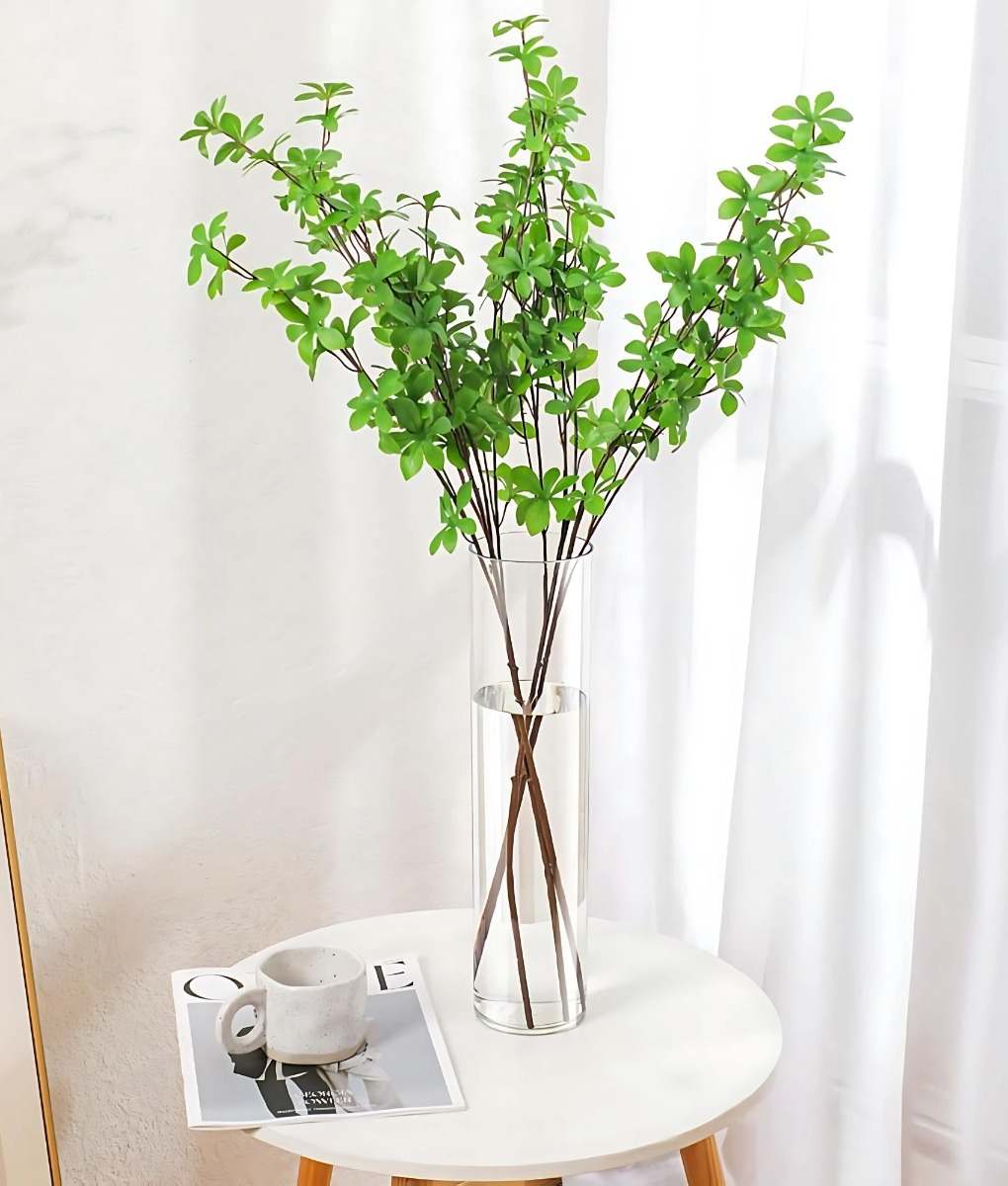 FLORERO TUBULAR CILINDRICO DECORATIVO ALTO FLORES HOGAR JHN - 2