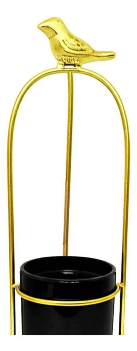 MACETA DECORATIVA JAULA PAJARO SOPORTE MESA JARDIN JHN - 3