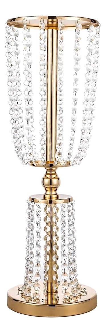FLORERO ALTO DECORATIVO SOPORTE FLORES CENTRO MESA 62CM JHN - 1
