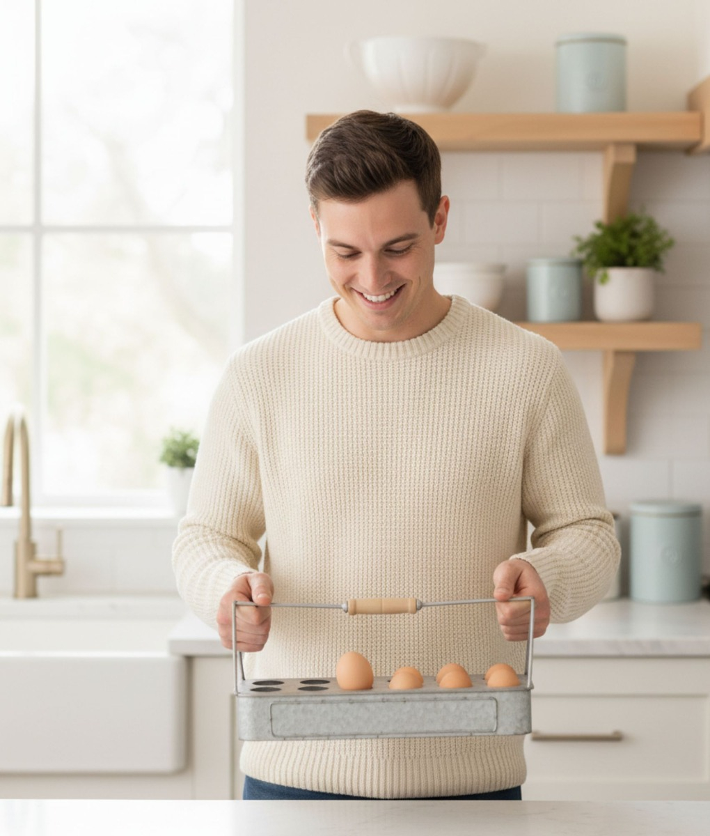 HUEVERA PORTA HUEVOS HOGAR BANDEJA ORGANIZADOR COCINA JHN - 8
