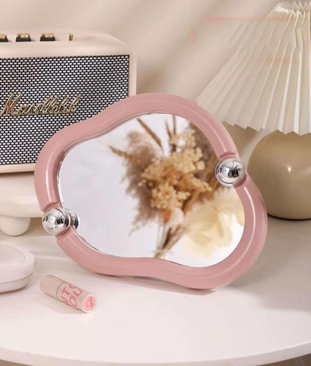 ESPEJO DECORATIVO PLEGABLE NUBE ESTILIZADA COMPACTO JHN - 7
