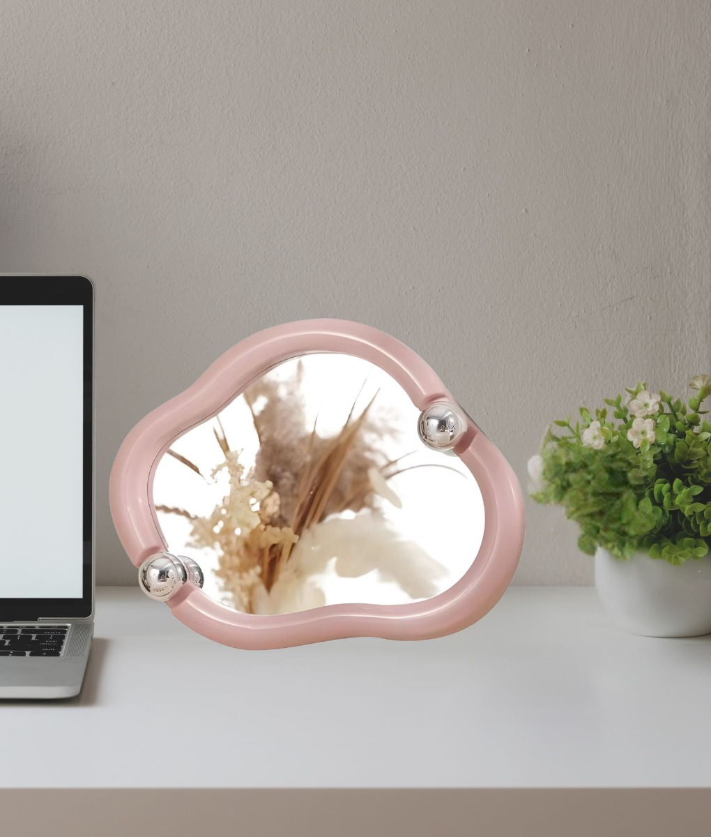 ESPEJO DECORATIVO PLEGABLE NUBE ESTILIZADA COMPACTO JHN - 10