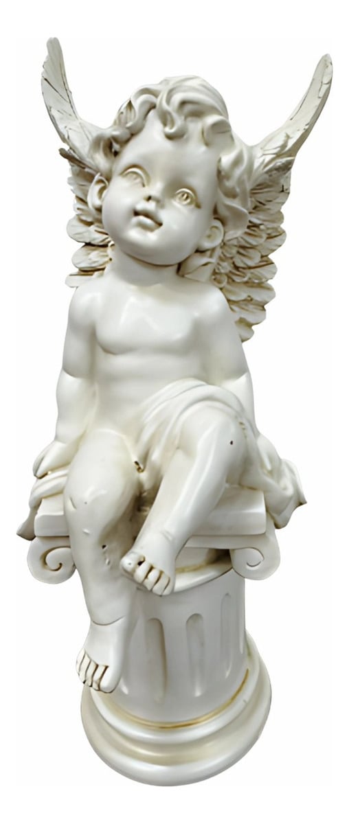 ESTATUA JARDIN HOGAR PILAR ROMANO QUERUBIN ANGEL JHN - 1