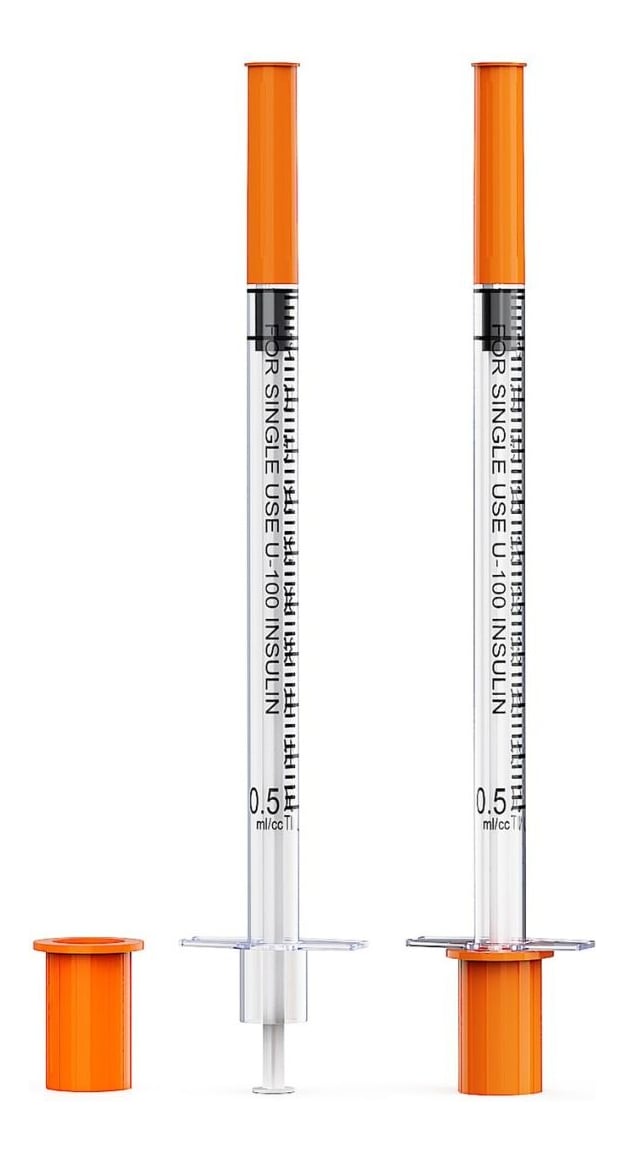 PACK JERINGA DE INSULINA 1 ML 100 PCS DESECHABLE LAU - 1