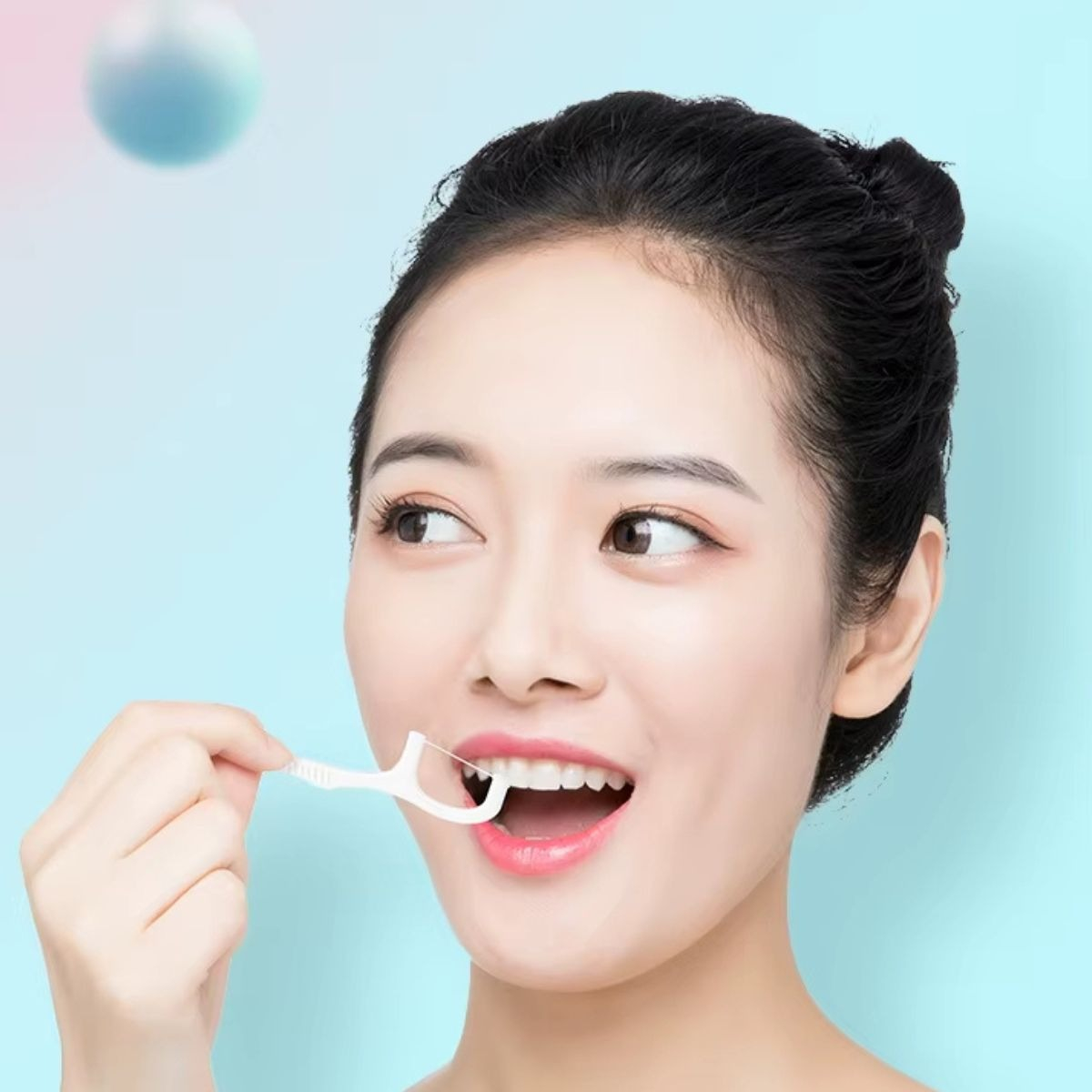 PACK HILO DENTAL APLICADORES HIGIENE BUCAL LIMPIEZA LAU - 6