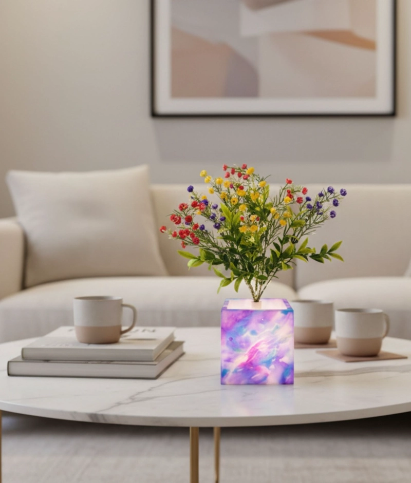 PLANTA ARTIFICIAL DECORATIVA LED ADORNO MODERNO HOGAR JHN - 2