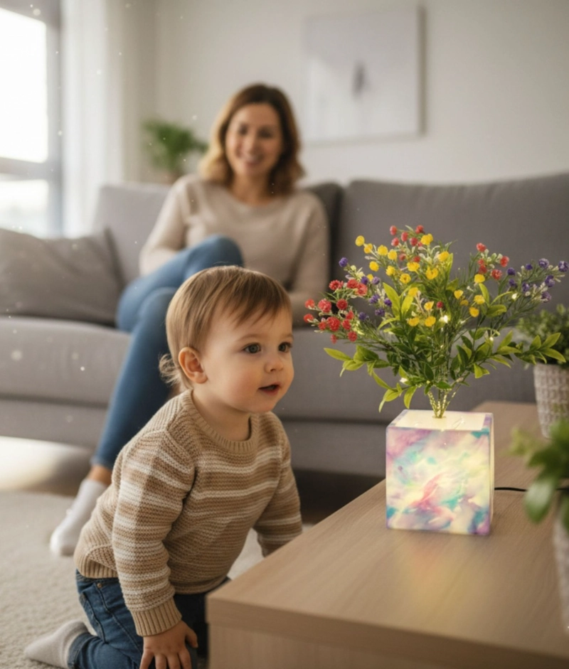 PLANTA ARTIFICIAL DECORATIVA LED ADORNO MODERNO HOGAR JHN - 5