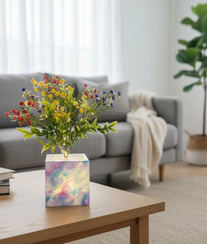 PLANTA ARTIFICIAL DECORATIVA LED ADORNO MODERNO HOGAR JHN - 7