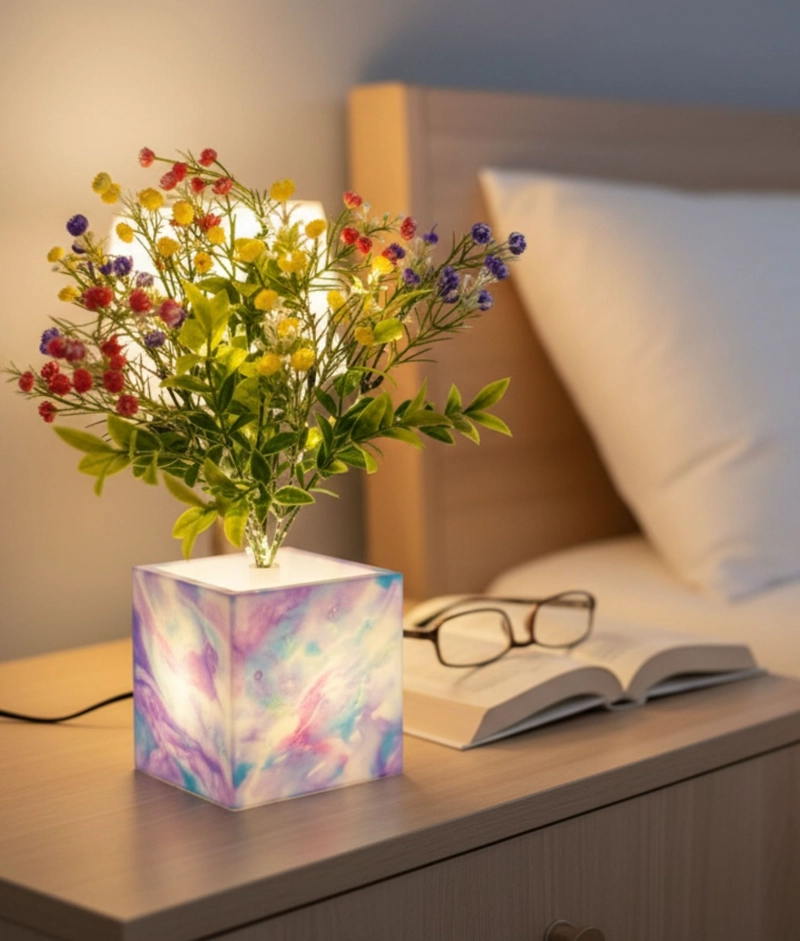 PLANTA ARTIFICIAL DECORATIVA LED ADORNO MODERNO HOGAR JHN - 8