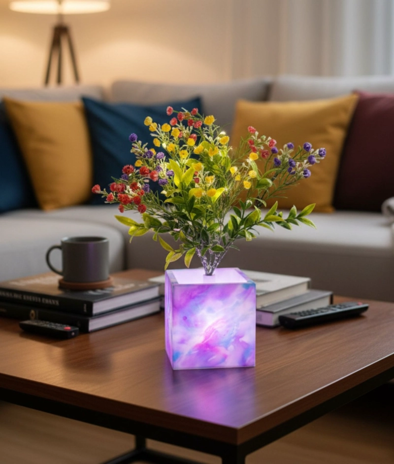 PLANTA ARTIFICIAL DECORATIVA LED ADORNO MODERNO HOGAR JHN - 10