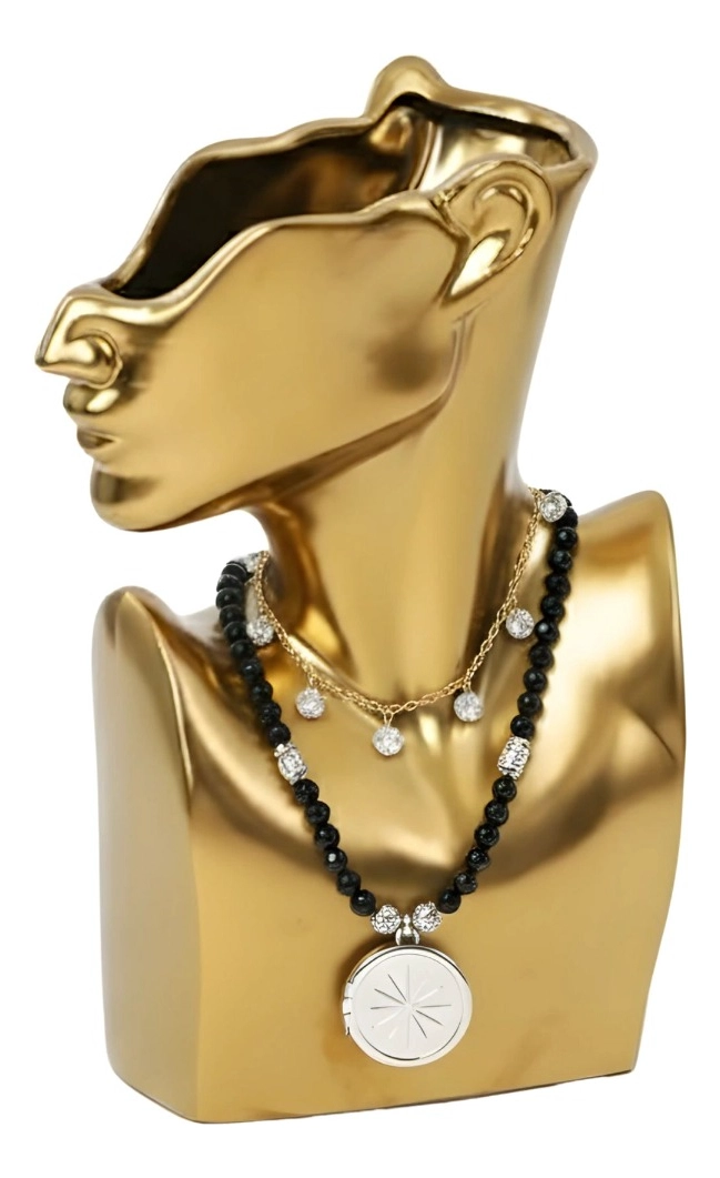 SOPORTE DECORATIVO JOYAS EXHIBIDOR ADORNO SILUETA JHN - 3