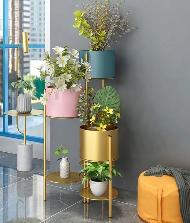 PORTA MACETAS SOPORTE DECORATIVO MULTIFUNCIONAL HOGAR JHN - 7