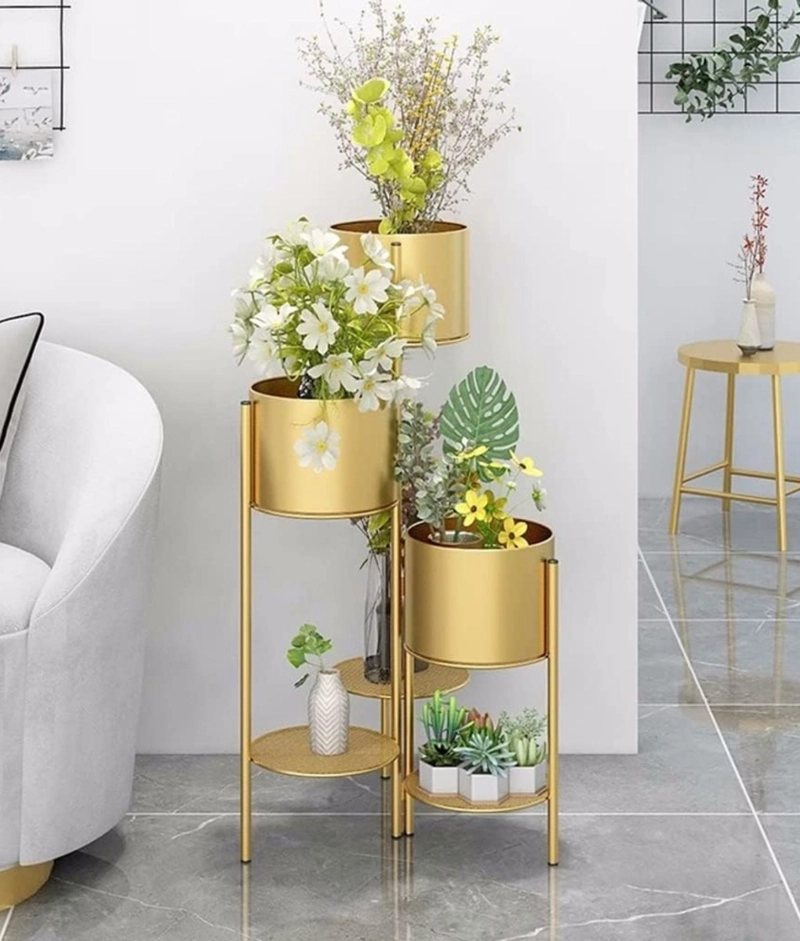 PORTA MACETAS SOPORTE DECORATIVO MULTIFUNCIONAL HOGAR JHN - 10