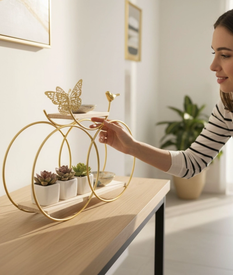 PORTA MACETAS SOPORTE DECORATIVO ADORNO MULTIFUNCIONAL JHN - 5