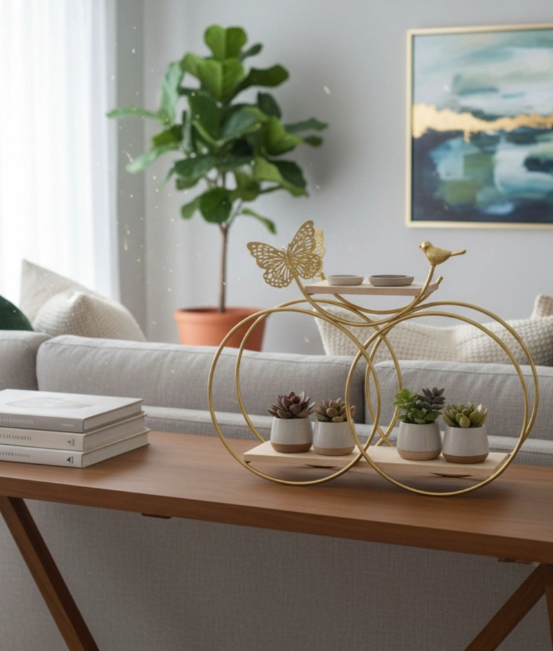 PORTA MACETAS SOPORTE DECORATIVO ADORNO MULTIFUNCIONAL JHN - 9