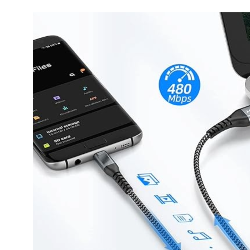 SET 3 CABLE MICRO USB CARGA RAPIDA SINCRONIZACION DATOS LAU - 6