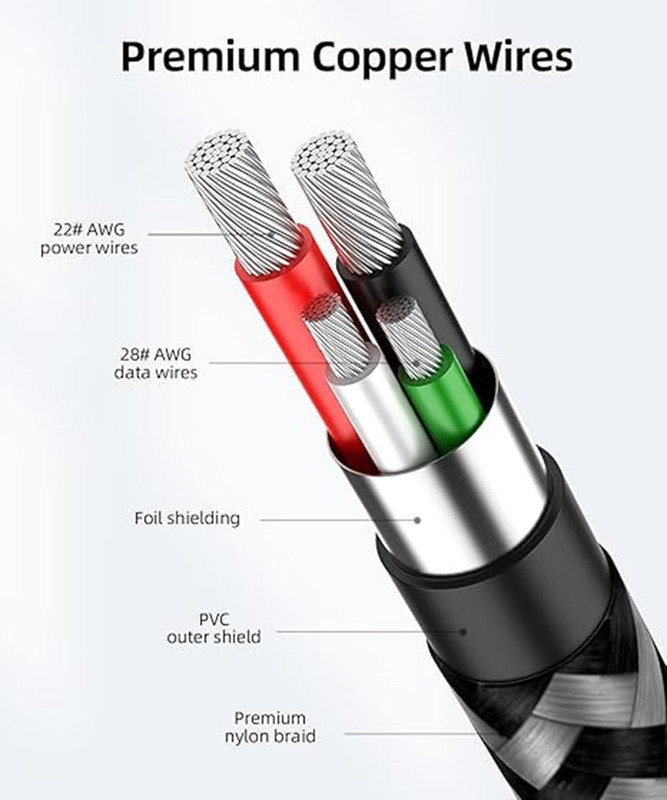 SET 3 CABLE MICRO USB CARGA RAPIDA SINCRONIZACION DATOS LAU - 7