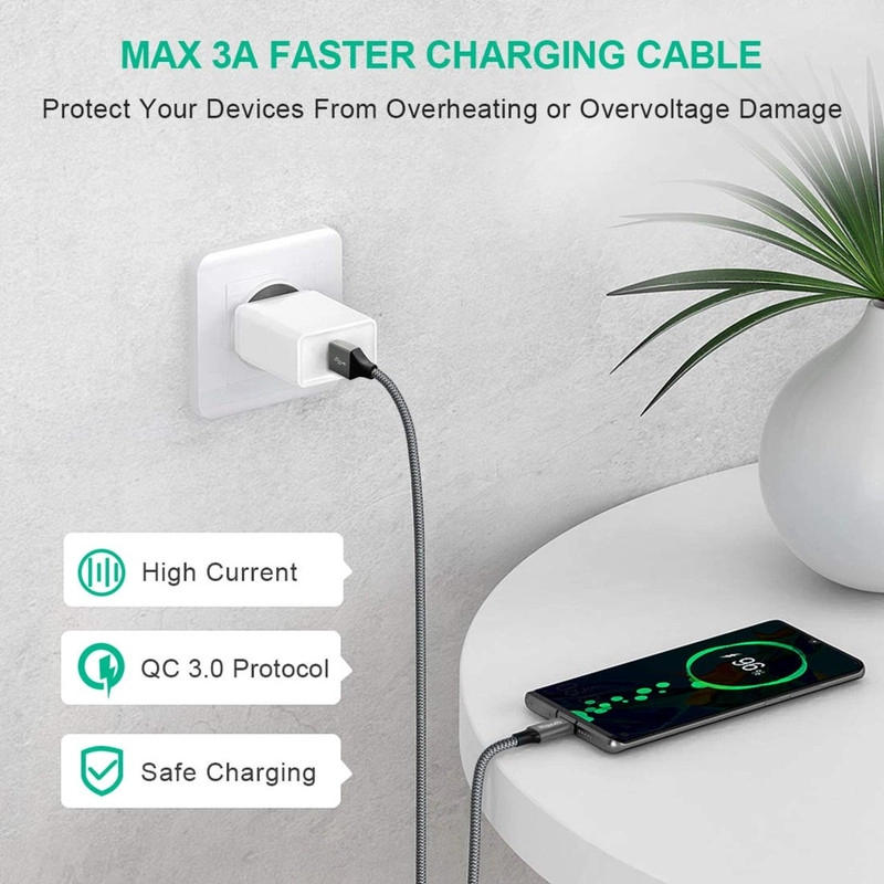 SET 3 CABLE MICRO USB CARGA RAPIDA SINCRONIZACION DATOS LAU - 10