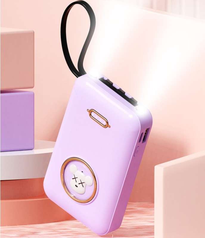 CARGADOR POWER BANK CARTOON BATERIA PORTATIL USB LAU - 7