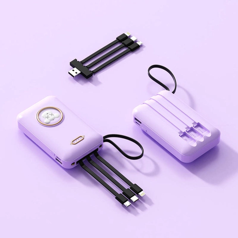 CARGADOR POWER BANK CARTOON BATERIA PORTATIL USB LAU - 10
