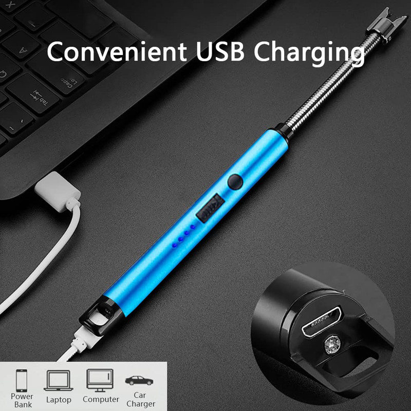 SET 2 ENCENDEDOR PORTÁTIL USB RECARGABLE COCINA LAU - 9