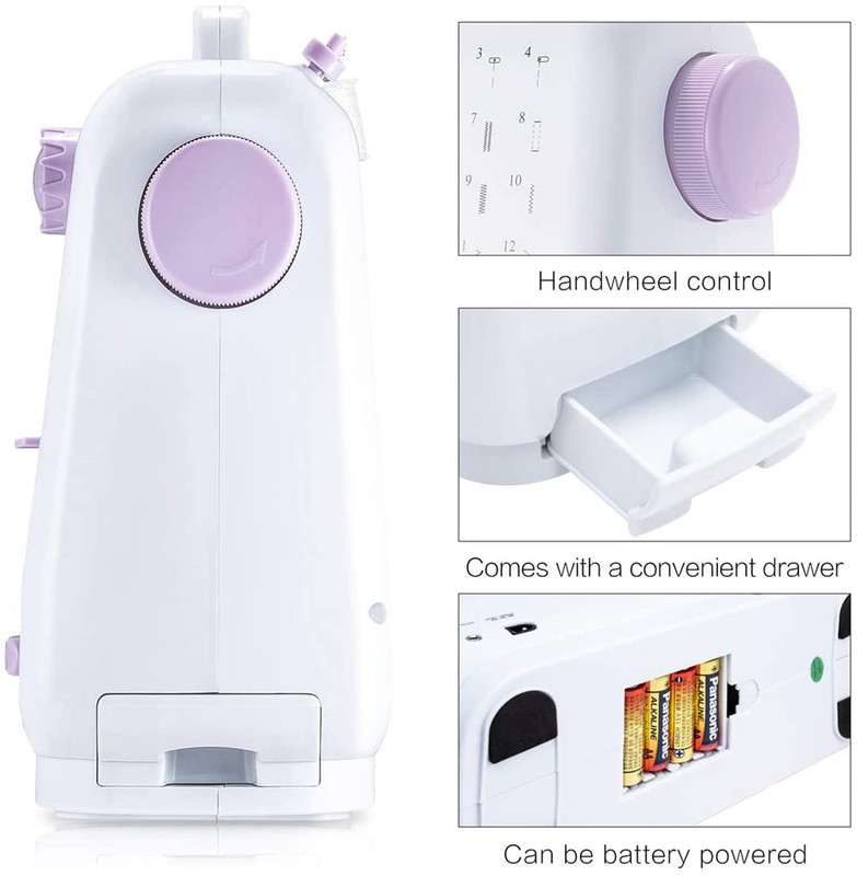 MAQUINA COSER PORTATIL MULTIFUNCIONAL DISEÑO DOSMETICO LAU - 8