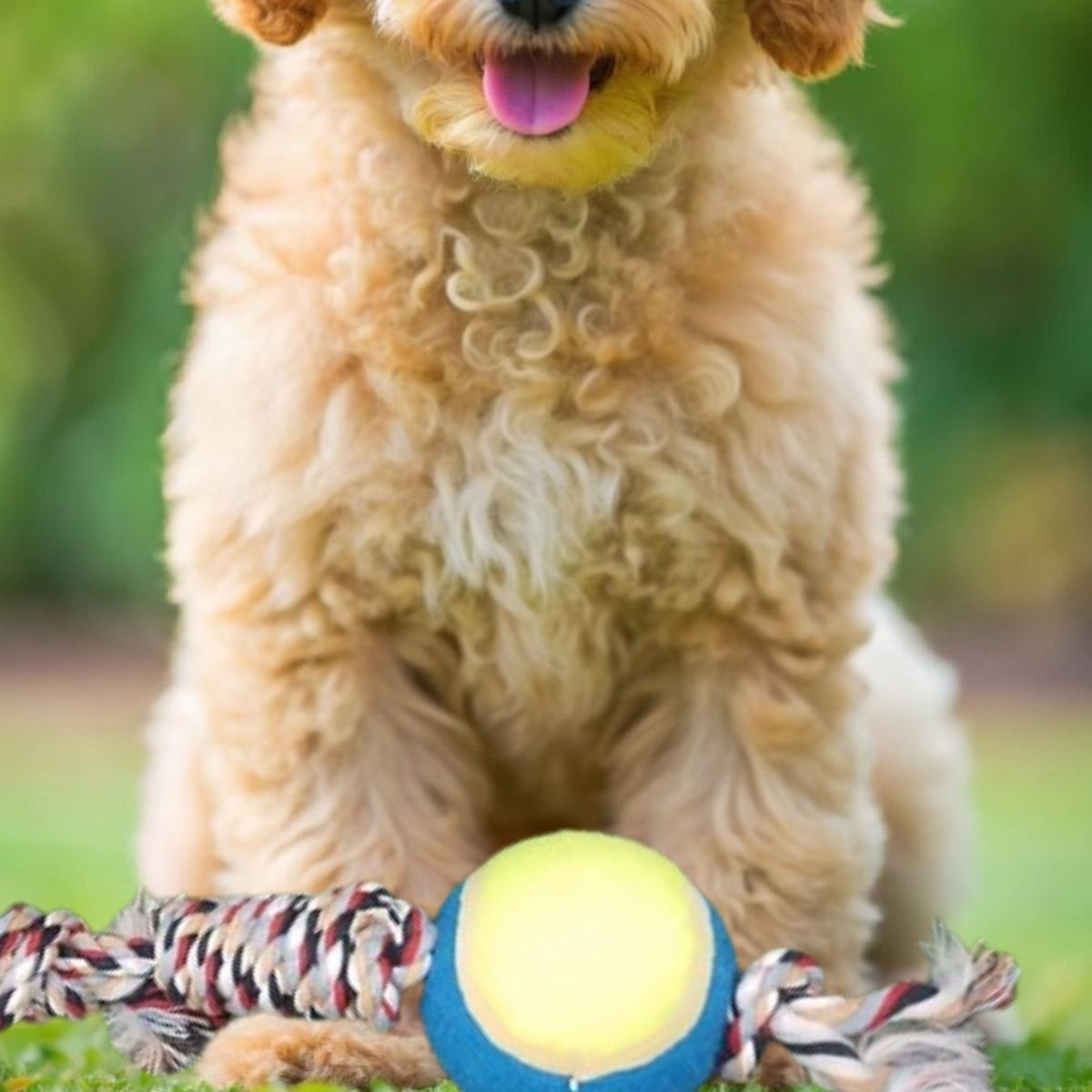 SET 4 JUGUETES DE CUERDA PELOTA DIVERTIDO MASCOTA PERROS LAU - 10