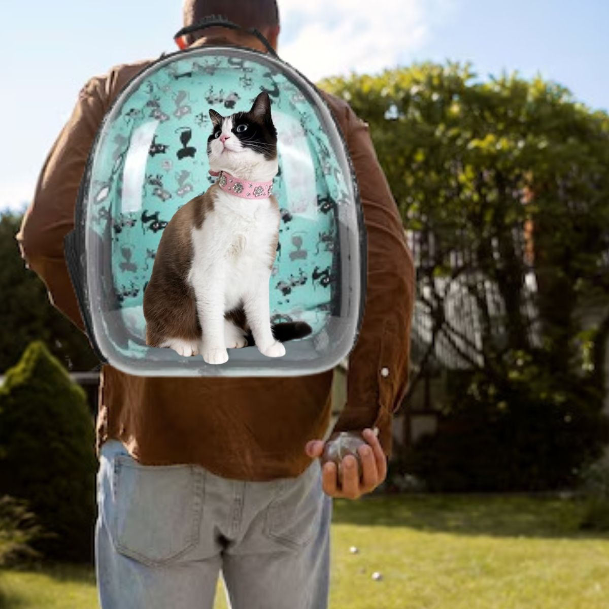 BOLSO TRANSPORTADOR DE MASCOTA VENTANA PASEO VIAJE LAU - 8