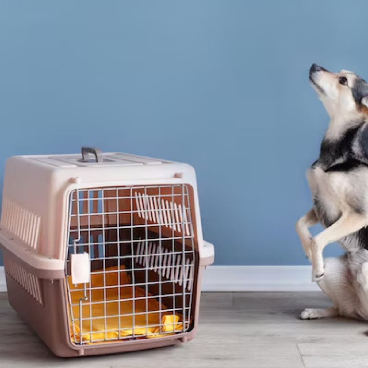 KENNEL TRANSPORTADOR RESISTENTE 52X41X75CM PERRO MASCOTA LAU - 2