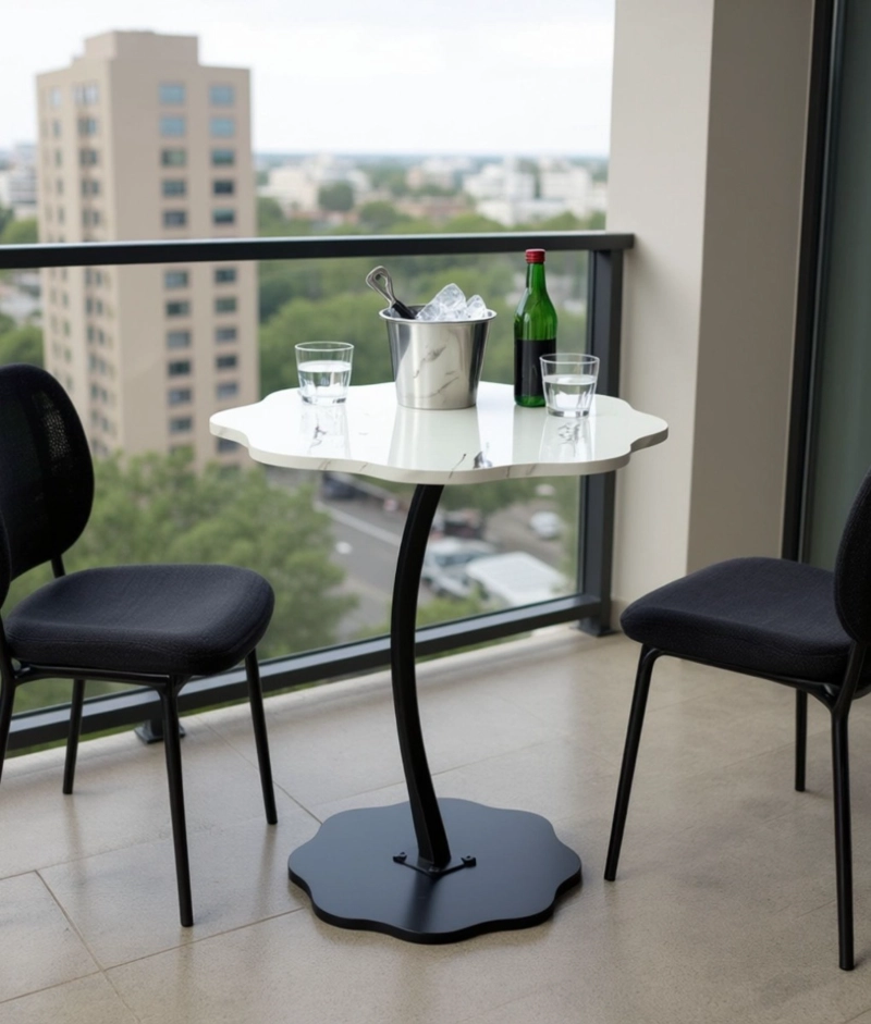 MESA CENTRO DECORATIVA DISEÑO ORGANICO MODERNA HOGAR JHN - 2