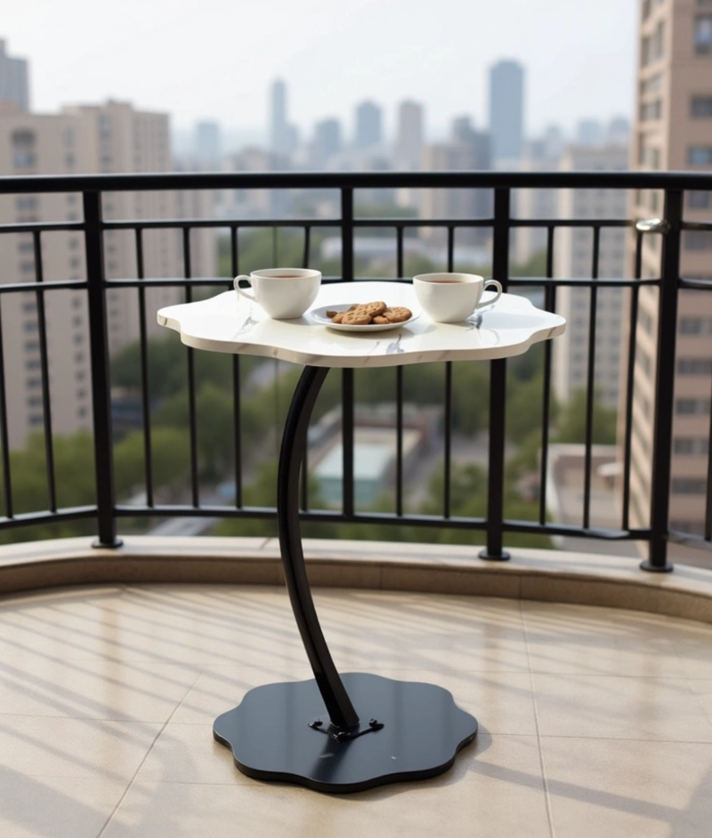 MESA CENTRO DECORATIVA DISEÑO ORGANICO MODERNA HOGAR JHN - 9