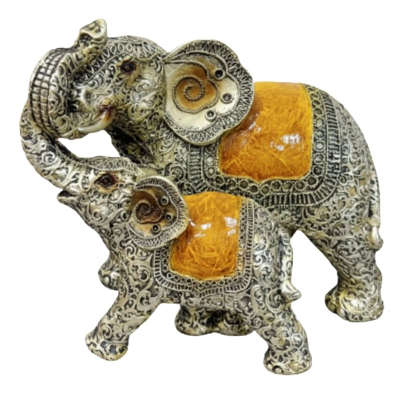FIGURA DECORATIVA ELEFANTE VINTAGE ADORNO ESTATUA JHN - 1