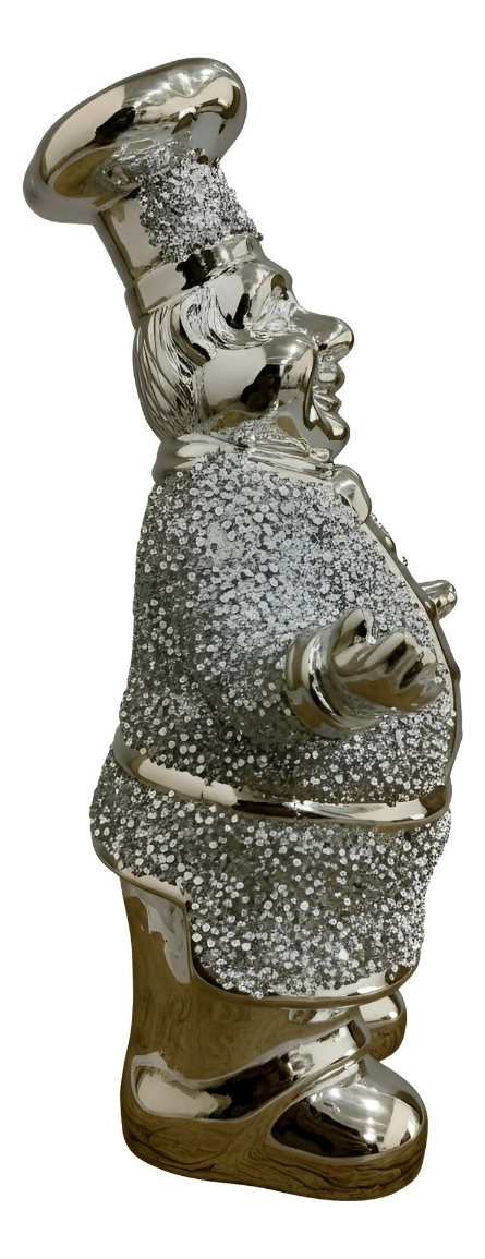 FIGURA DECORATIVA ESTATUA CHEF ESTILO COCINA ADORNO JHN - 3