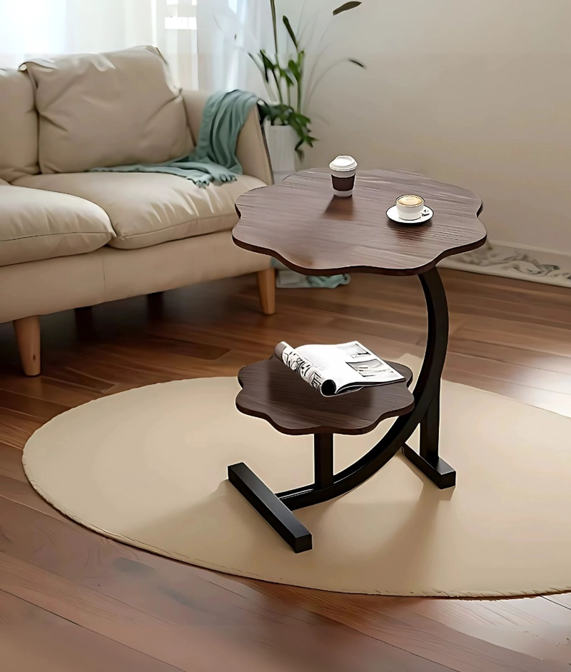 MESA CENTRO AUXILIAR DECORATIVA DOS NIVELES MODERNA JHN - 7