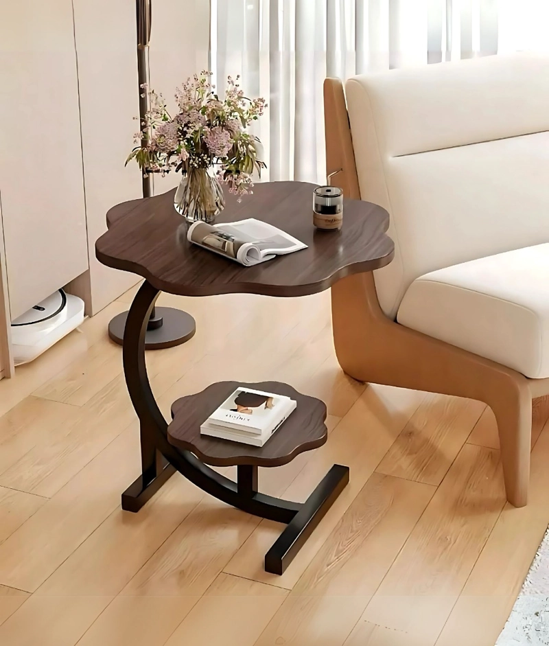MESA CENTRO AUXILIAR DECORATIVA DOS NIVELES MODERNA JHN - 8